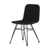 Dema Outdoor Dining Chair Dark Grey Angled View 106922-003