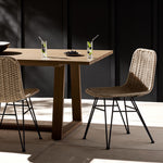 Dema Outdoor Dining Chair Natural Rope Staged View Four Hands