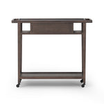 Four Hands Dorrit Bar Cart Brown Oak Back View