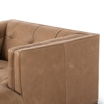 Four Hands Dylan Chaise Lounge Palermo Drift Top Grain Leather Armrest