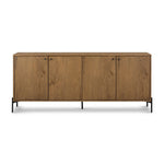 Four Hands Eaton Sideboard Amber Oak Resin Front Facing View