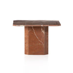 Edina Coffee Table Rusty Marble Side View Four Hands