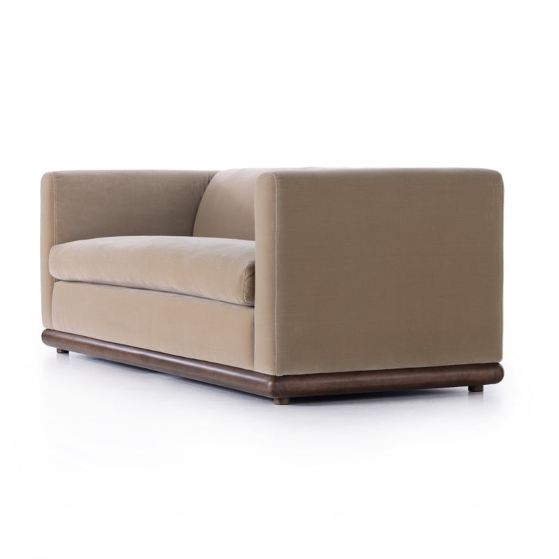 Elizabeth Sofa Surrey Taupe Angled View 229710-002