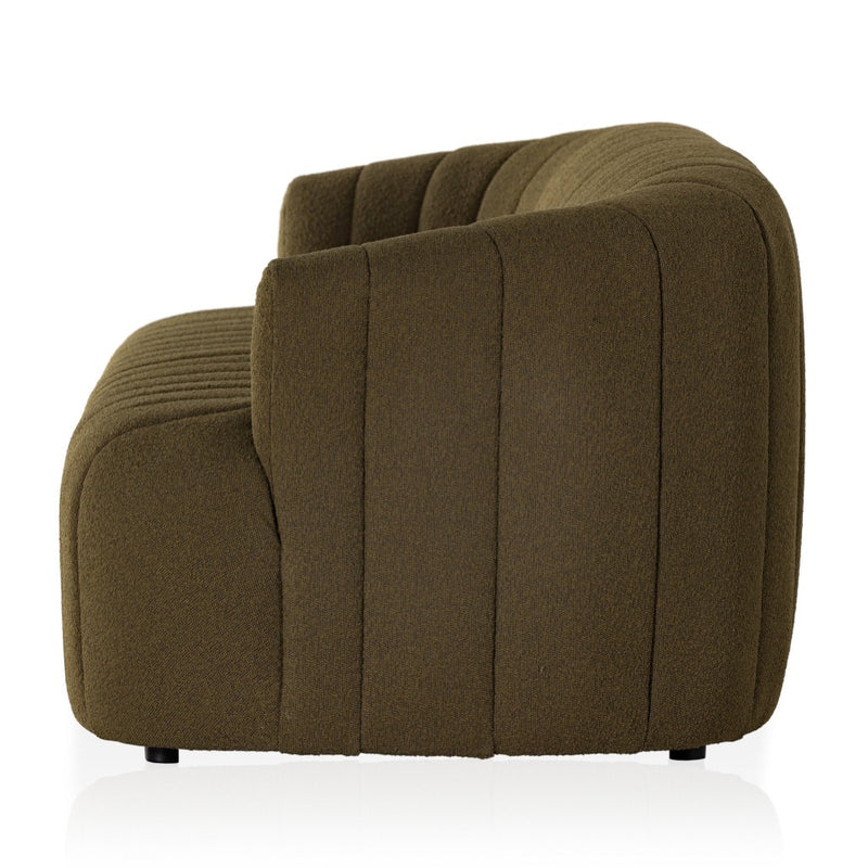 Elliana Sofa FIQA Boucle Olive Side View 235244-007