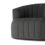 Elliana Swivel Chair FIQA Boucle Charcoal Channeled Base 235243-006