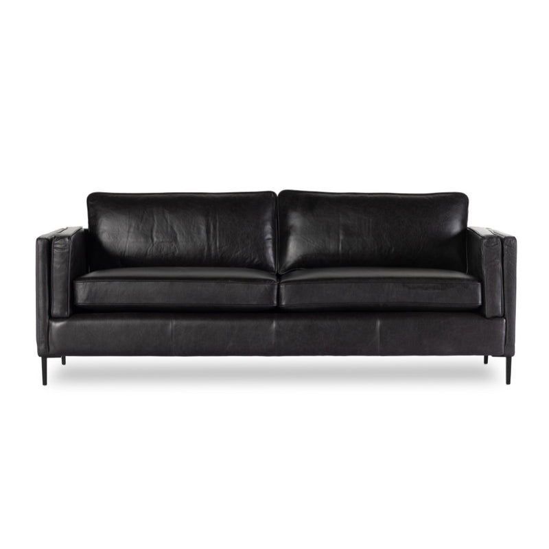 Emery Sofa Sonoma Black Front View 109573-021