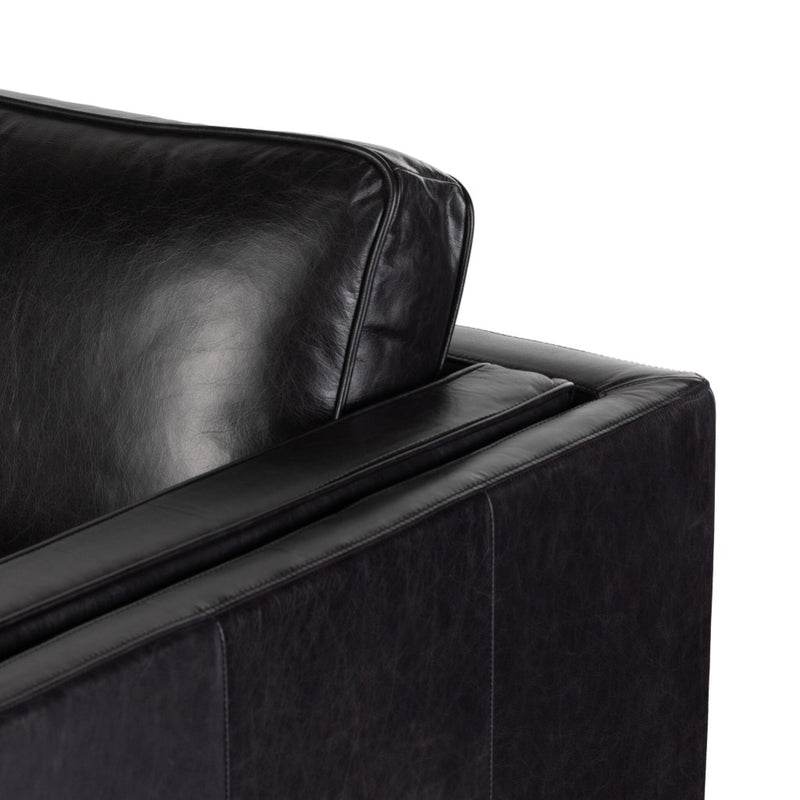 Emery Sofa Sonoma Black Armrest Corner Detail 109573-021