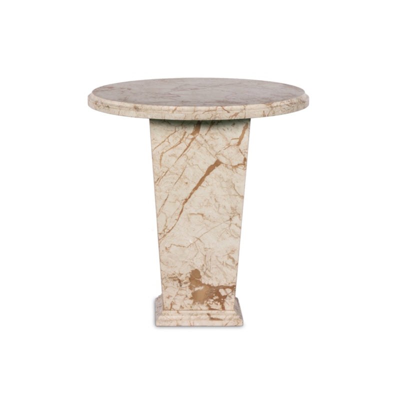 Eslo End Table Desert Taupe Marble Side View 238134-001