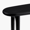 Eva Oak Console Table - Black