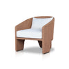 Fae Outdoor Chair Vintage Natural Angled View Four Hands