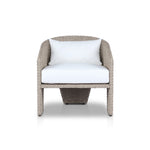 Four Hands Fae Outdoor Chair Vintage White Front Facing View