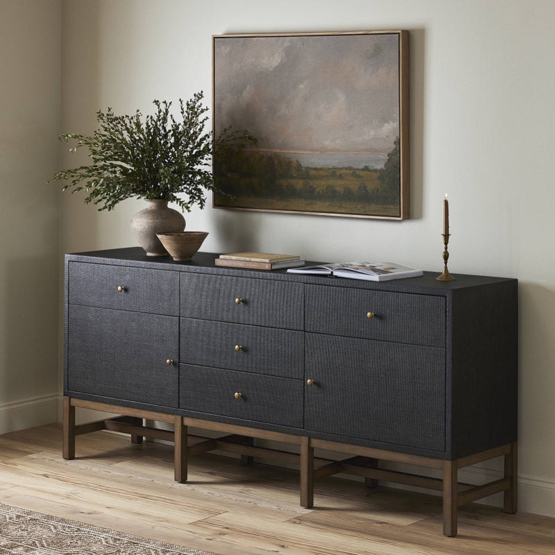 Fiona Sideboard Russet Mahogany Staged View 244671-001