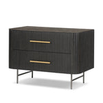 Fletcher Large Nightstand Bluestone Angled View Four Hands