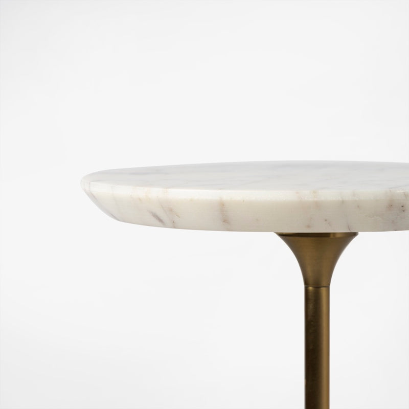 Laura Drink Table White Marble Tabletop Co.House Designs