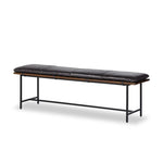 Gabine Accent Bench Sonoma Black Angled View Four Hands