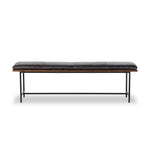 Gabine Accent Bench Sonoma Black Front Facing View 108422-003