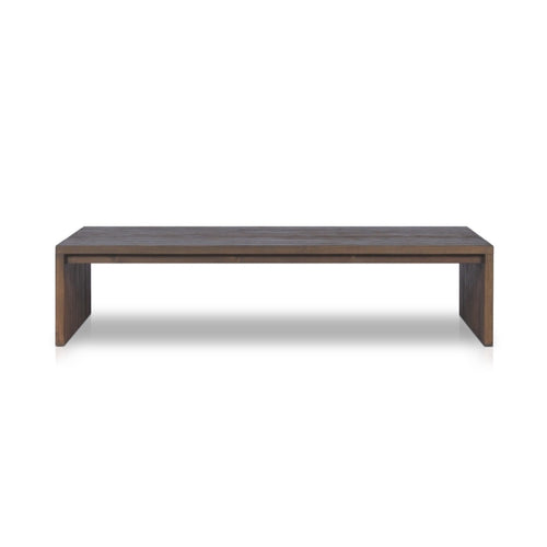 Gilroy Outdoor Coffee Table Stained Heritage Brown Side View 235124-002