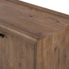 Four Hands Glenview 6 Door Sideboard Weathered Oak Veneer Corner Detail