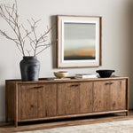 Glenview 6 Door Sideboard Weathered Oak Veneer Staged View 236124-001