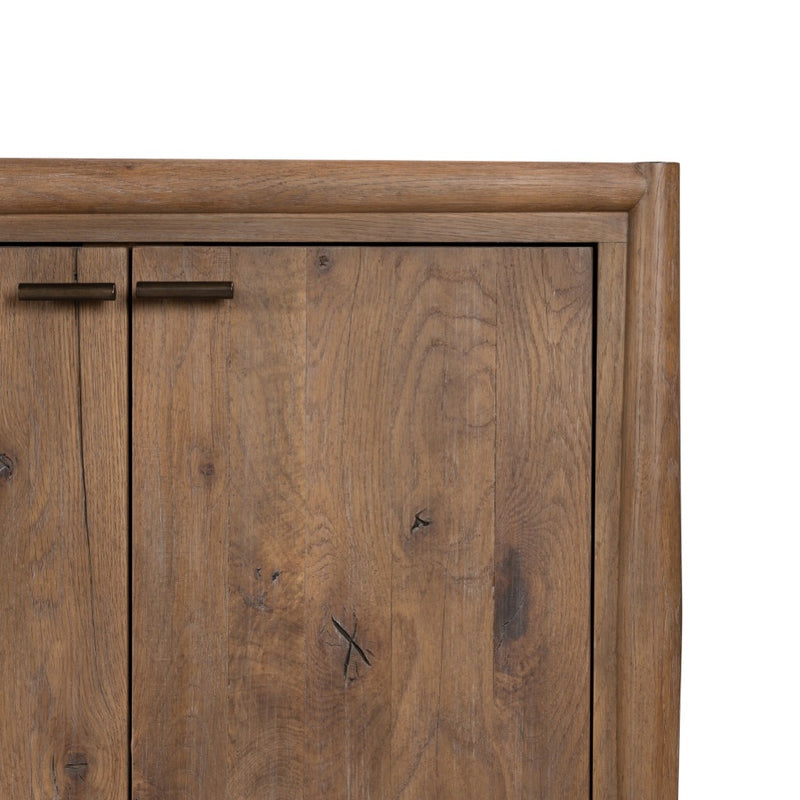 Glenview 6 Door Sideboard Weathered Oak Veneer Front Doors 236124-001