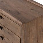 Four Hands Glenview Nightstand Weathered Oak Veneer Corner Detail