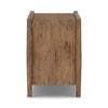 Glenview Nightstand Weathered Oak Veneer Side View Four Hands