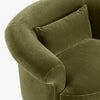 Co.House Designs Gracie Swivel Chair rolled arm view 