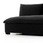 Grant Armless Sofa Henry Charcoal Angled View 229247-004