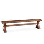 Aspen Dining Bench Earth Angled View GGR-ASP-BN82-EA