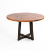 Graysill Round Copper Dining Table - Front View