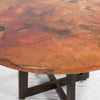 Graysill Round Copper Dining Table - Copper Tabletop Detail View