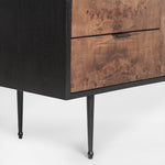 Gregory Burl Buffet Dark Brown Cast Iron Legs Co.House Designs