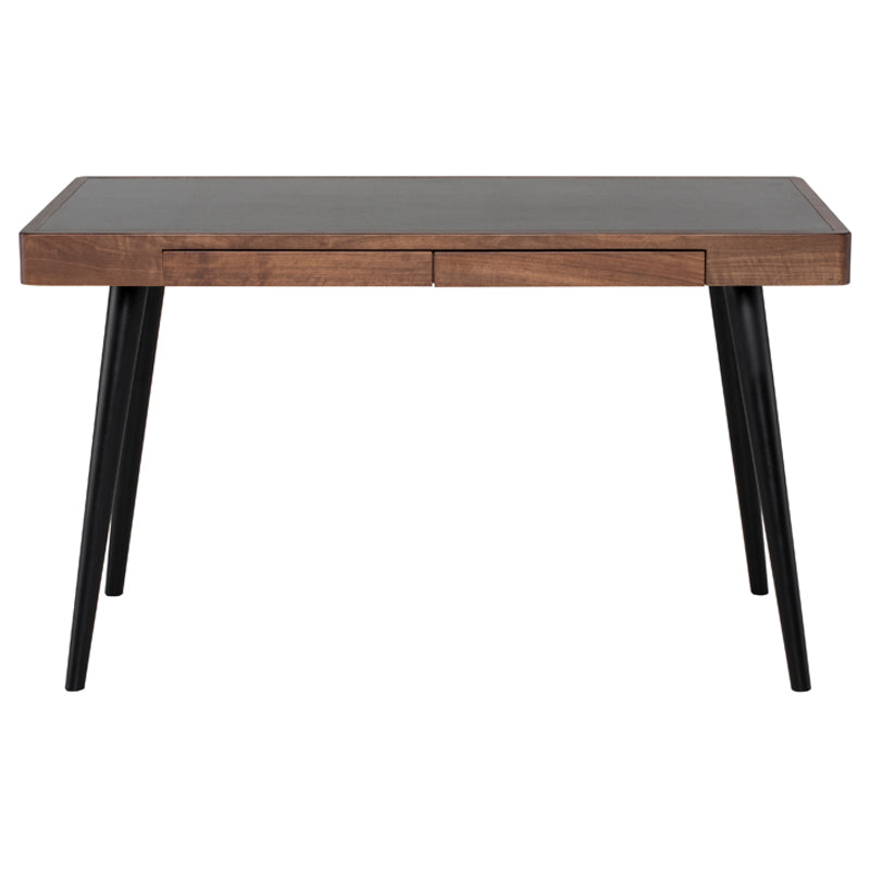 Front View - Matte Desk in Black Finish - Nuevo Living - HGEM498