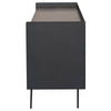 Side View - Egon Sideboard - Walnut & Titanium Steel - Nuevo Living - HGNE121