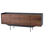 Egon Sideboard - Walnut & Titanium Steel - Nuevo Living - HGNE121