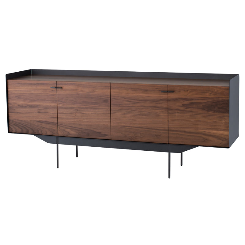 Egon Sideboard - Walnut & Titanium Steel - Nuevo Living - HGNE121