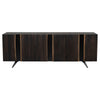 Front View - Vega Vertical Sideboard by Nuevo Living - Seared Finish - HGSR359