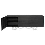 Shelf Detail - Zola Sideboard in Ebonized Finish - Nuevo Living - HGSR464