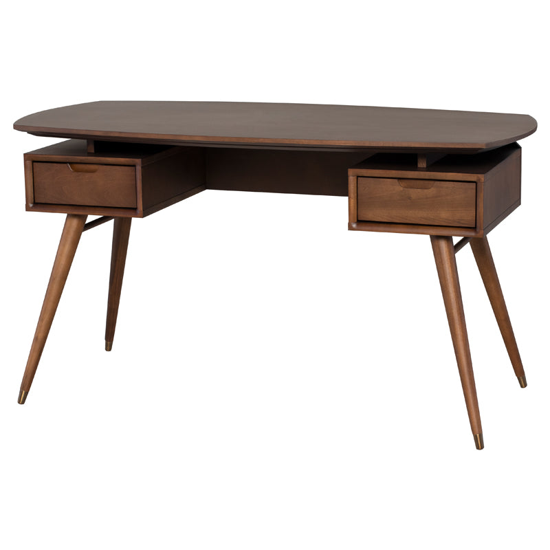 Carel Desk in Walnut Finish - Nuevo Living - HGST120