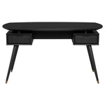 Front View - Carel Desk in Black - Nuevo Living - HGST153