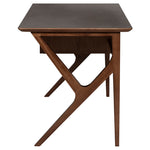 Side View - Karlo Desk in Walnut - Nuevo Living - HGYU211