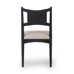 Haddon Dining Chair Black Rush Back View 238904-003