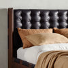 Four Hands Halston Bed Heirloom Black Headboard Staged View