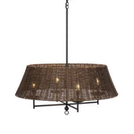 Harwick Chandelier Jet Black Angled View 245973-001