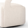 Hawkins Swivel Chair Omari Natural Performance Fabric Seating Four Hands