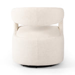 Hawkins Swivel Chair Omari Natural Back View Four Hands