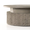 Huron Outdoor Coffee Table Flint Concrete Rounded Dimensional Step 231886-001