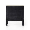 Isador Nightstand Black Wash Poplar Back View 239730-002