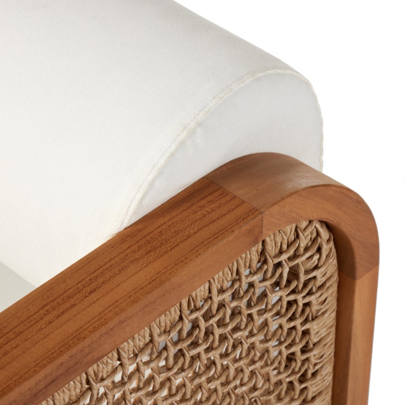 Ivetta Outdoor Chair Woven Panel Armrest Four Hands