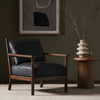 Jamison Chair Brickhouse Black Staged View Four Hands